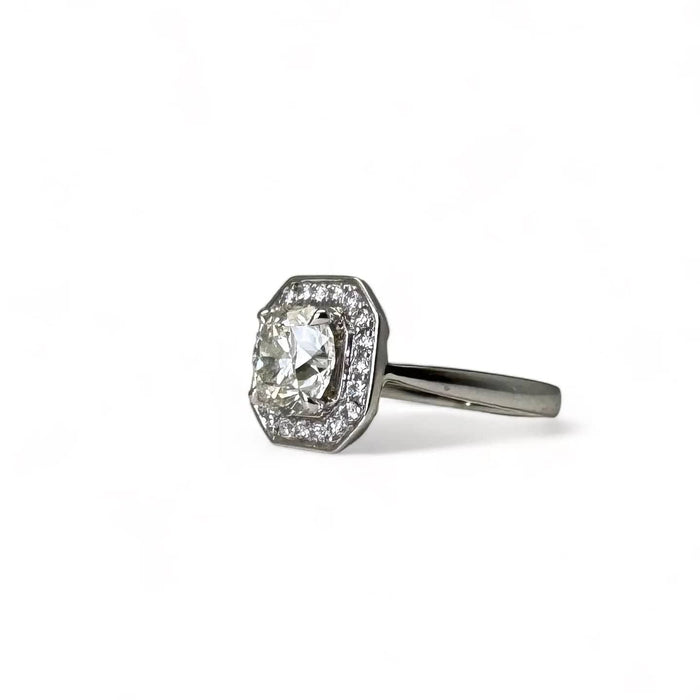 Bague 52 Bague Solitaire Diamant 1,71ct Or Blanc 58 Facettes