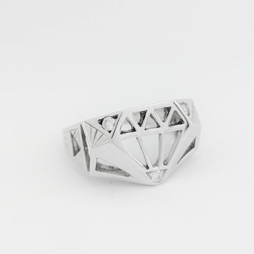 Bague 63.5 Bague Chevalière Flavparis x Le Diamantaire  « Chic and Bling »; Edition limitée 58 Facettes 32227