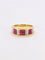 Bague 54 Bague vintage or jaune rubis calibrés diamants 58 Facettes 1073.8