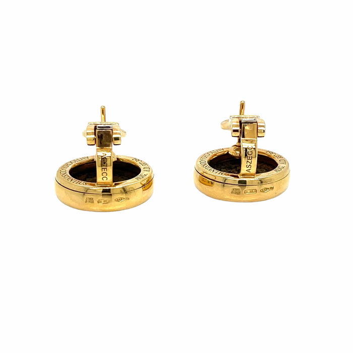 Boucles d'oreilles BULGARI - Boucles d'oreilles certifiées Monete Gold Rare Ancient Coin 58 Facettes