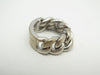 Ring 50 CHRISTIAN DIOR curb ring 50 white gold 58 Facettes 259405