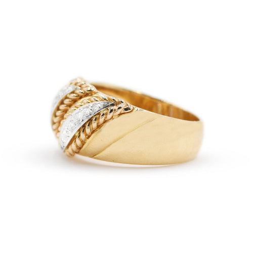 Bague Bague en or avec diamants 58 Facettes