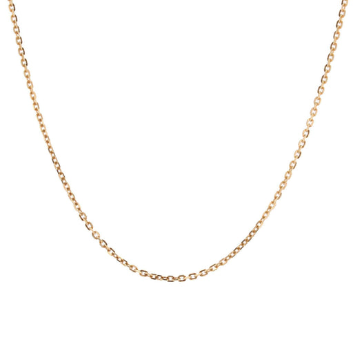Yellow gold filed cable link chain necklace 58 Facettes CVCH16