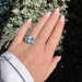 Bague 54 Bague vintage or jaune, topaze bleue et diamants 58 Facettes 366