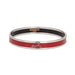 Bracelet Hermès - Bracelet jonc en émail rouge motif calèche 58 Facettes