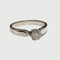 Bague SORTIJA SOLITARIO DISEÑO CONTEMPORÁNEO de ORO 18 kts con DIAMANTES 58 Facettes Q777A