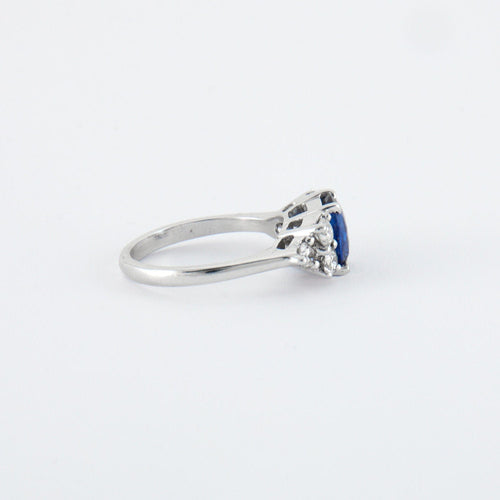 Bague 50 Bague Saphir Diamants 58 Facettes