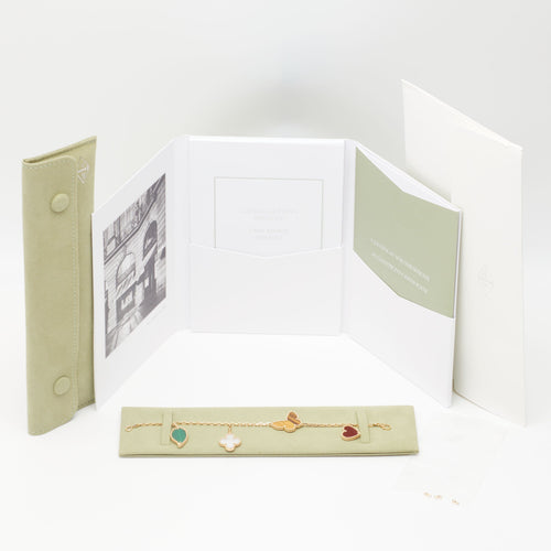 Bracelet Van Cleef & Arpels - Bracelet Lucky Alhambra 4 motifs en or jaune 58 Facettes