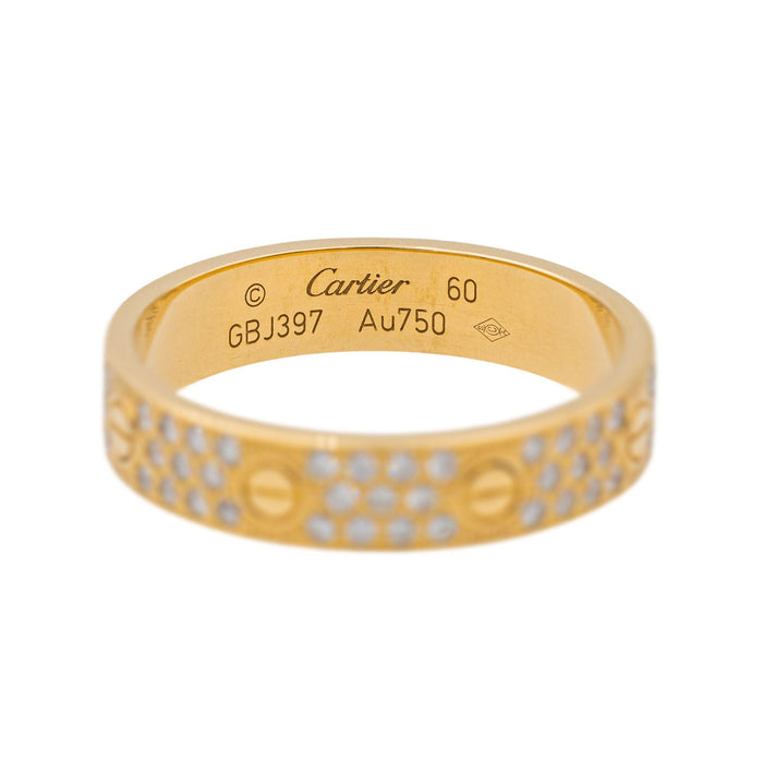 Bague 60 Cartier Bague Alliance Love Or jaune Diamant 58 Facettes 3796236RV