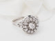 Bague 60 Bague vintage en or blanc, platine et diamants 58 Facettes 33098