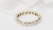 Bague 48 Alliance américaine en or jaune et diamants 1.33ct 58 Facettes 30725