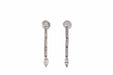 Boucles d'oreilles Boucles d'oreilles vintage diamants en or blanc 18k 58 Facettes 25795