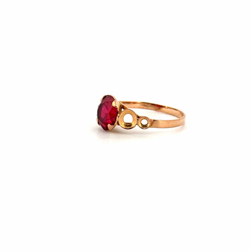 Bague 51 Solitaire Or Jaune Rubis 58 Facettes 29-GS35971