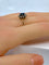 Bague 55 Bague or blanc saphir et diamants 58 Facettes AB336