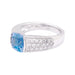 Bague 54 Bague Boucheron saphir, diamants, or blanc. 58 Facettes 33988