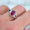 Bague 53 Bague Vintage Rubis et Diamants, Style Art Déco 58 Facettes 431