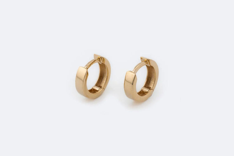 Boucles d'oreilles Oro Giallo Boucles d'oreilles croissant de lune en or jaune 58 Facettes ORC191