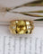 Bague 50.5 Bague Style Tank Or Jaune CItrine 58 Facettes A11624