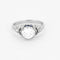 Bague 52,5 Bague Solitaire en platine, diamants, saphirs de synthèse 58 Facettes B250524