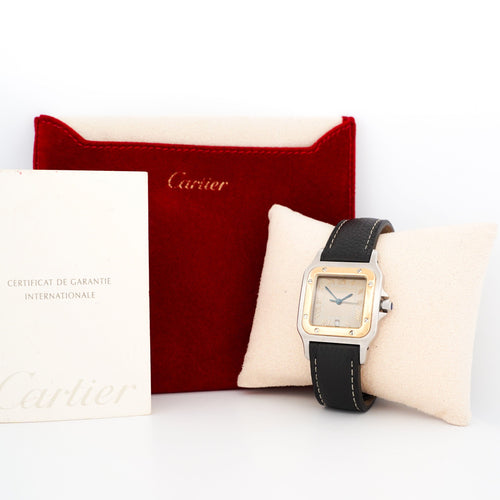 Montre CARTIER -Montre Santos Galbée - Bronze roman dial - LM 58 Facettes