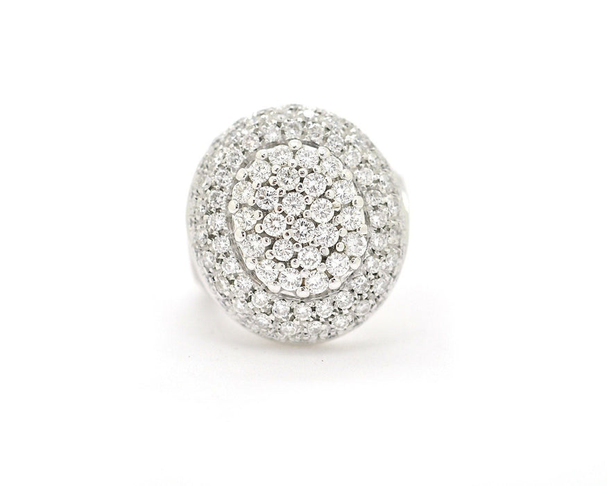 Bague Bague en or blanc avec diamants de 2,60 ct 58 Facettes