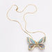 Collier Papillon en or et émail. Double fonction 58 Facettes N102948JC