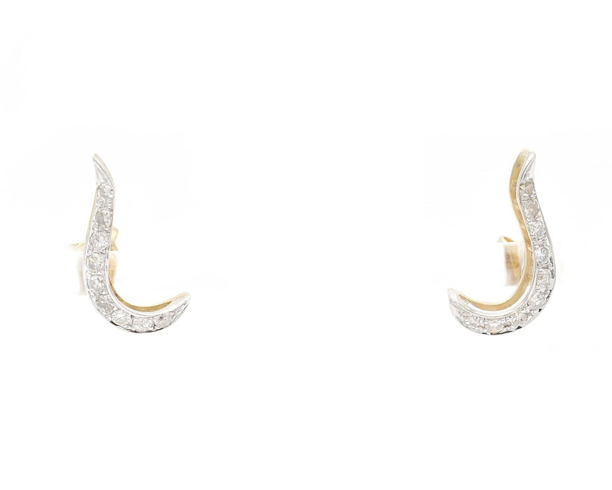 Boucles d'oreilles Boucles d'oreilles en or jaune avec diamants de 0,36 ct 58 Facettes