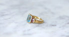 Ring 51.5 Topaz and Garnet Ring Yellow Gold 58 Facettes