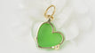 Pendentif POMELLATO - Pendentif Or Cœur pâte de verre verte 58 Facettes 32436
