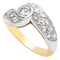 Bague 53 Bague alliance Distinguée Or 18K blanc et jaune Diamant 58 Facettes BO220419/DISTINGUEE