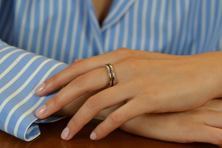 Bague 55 Bague Bulgari B.Zero1 topazes roses 58 Facettes 27314