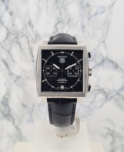 Montre TAG HEUER - Montre Monaco Chronograph Saphir 58 Facettes CAW2110