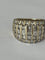 Bague 54 Large Bague Bandeau Or Jaune Diamants 3,00 ct 58 Facettes LOT 6106