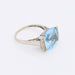 Bague 54 Bague vintage or jaune, topaze bleue et diamants 58 Facettes 366