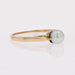 Ring 49 Solitaire yellow gold cultured pearl 58 Facettes 20-062
