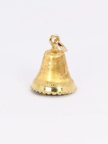 Pendentif Pendentif charms vintage cloche or jaune pierre bleue 58 Facettes 1099.6