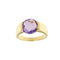 Anello oro giallo con ametista 58 Facettes 28153
