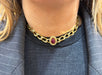 Collier Collier Cartier vintage en or jaune diamants et rubis 58 Facettes