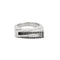 Bague 53 Bague moderniste en or blanc et diamants noirs et blancs 58 Facettes B240206