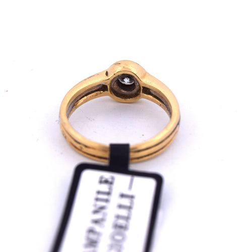 Bague 49 Bague ancienne en or et diamants 58 Facettes