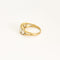 Bague 51 Bague jarretière en or jaune et opales 58 Facettes CLA04293