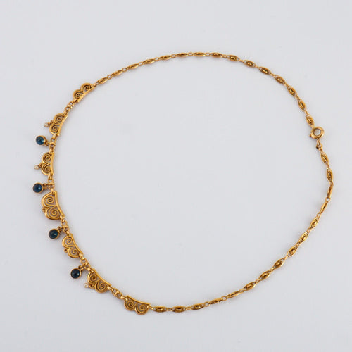 Collier Collier Draperie Saphirs 58 Facettes