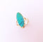 Bague 55.5 Bague Marquise cabochon de turquoise 58 Facettes AA 1669