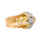 Bague 59 Bague  Tank Or rose, Or blanc Diamant 58 Facettes 4033238CN