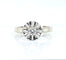 Bague 47 Bague solitaire en or blanc 18 carats et diamant 0,10 carat 58 Facettes AB537