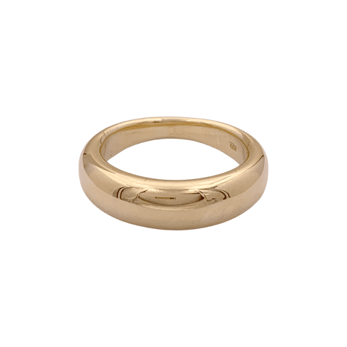 Bague 51 Bague jonc bombé en or jaune. 58 Facettes 34587