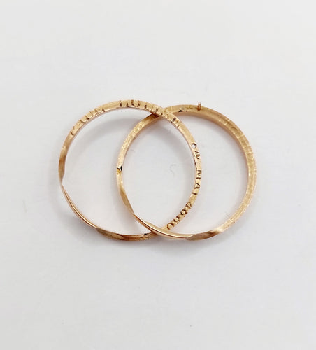 Bague 53 Alliance victorienne jumelée en or rose 18k (circa 1880) 58 Facettes A06538