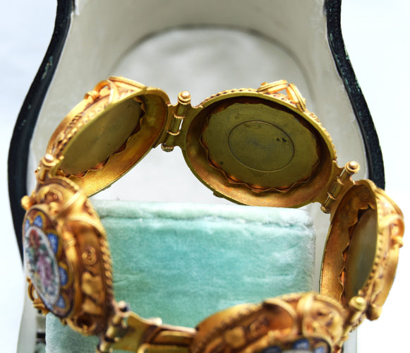 Collier PARURE 3 PEZZI MICROMASAICO 1850 58 Facettes