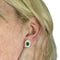 Boucles d'oreilles Boucles d'oreilles style art déco en or 18 carats avec diamants et émeraudes 58 Facettes A2318
