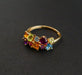 Ring 53 Ring set with Fine Stones, Amethysts, Citrines, Topaz, Tourmalines 58 Facettes